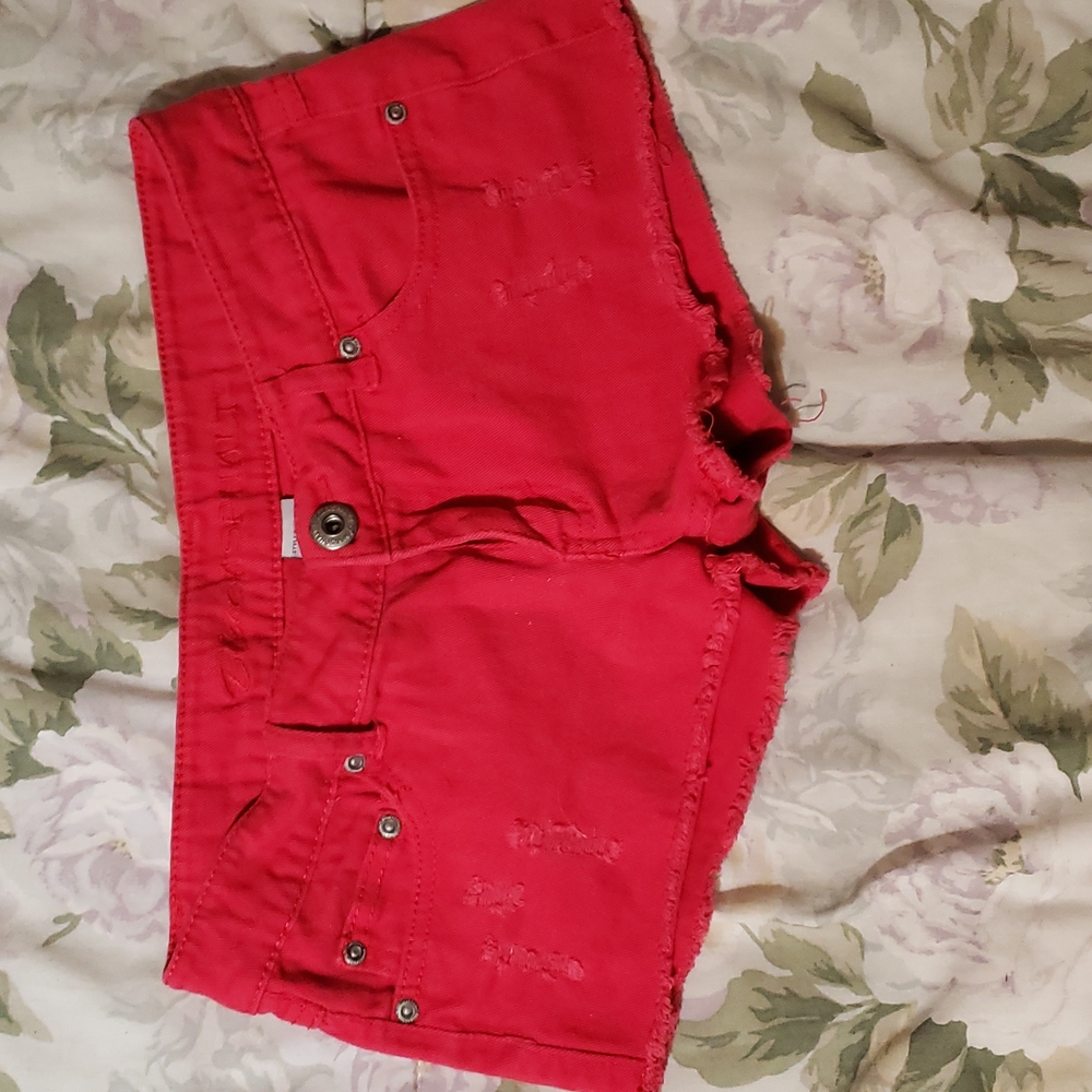 Black Asphalt Shorty Shorts Sz 5